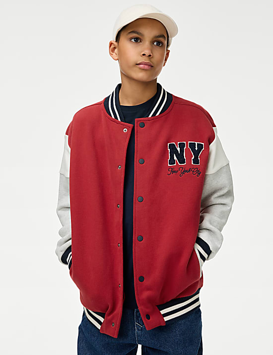Cotton Rich New York Bomber Jacket (6-16 Yrs)