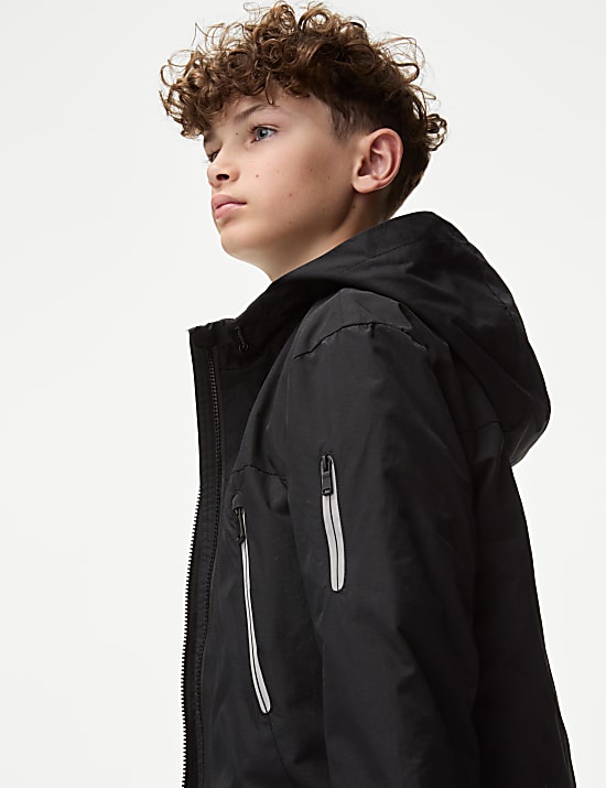 Stormwear&trade; Fleece Lined Hooded Jacket (6-16 Yrs)