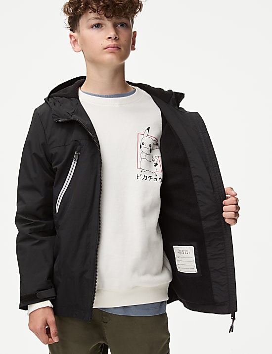 Stormwear&trade; Fleece Lined Hooded Jacket (6-16 Yrs)