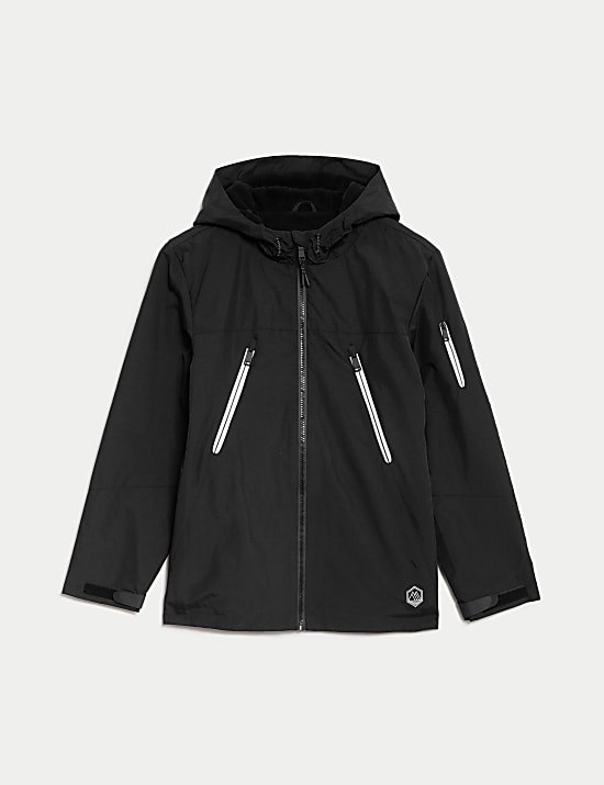Stormwear&trade; Fleece Lined Hooded Jacket (6-16 Yrs)