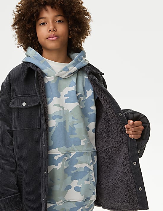 Cord Fleece Lined Shacket (6-16 Yrs)