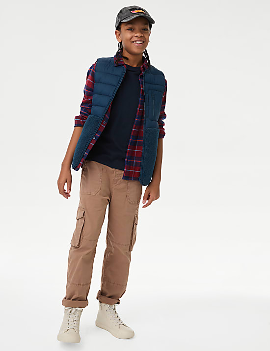 Borg Quilted Gilet (6-16 Yrs)