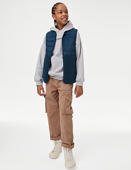 Borg Quilted Gilet (6-16 Yrs)