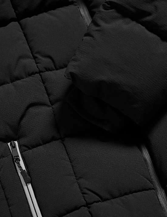 Gewatteerde jas met capuchon (6-16 jaar)