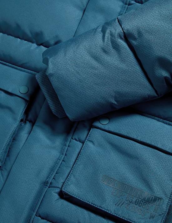 Impermeable largo acolchado (6-16 años)