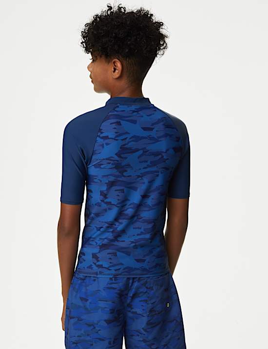 Shark Camo Rash Vest (6-16 Yrs)