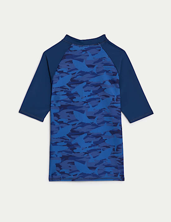 Shark Camo Rash Vest (6-16 Yrs)