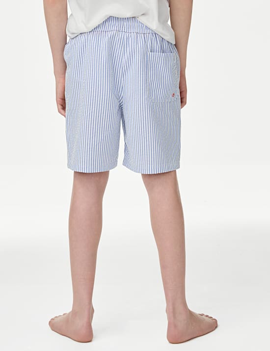 Szorty kąpielowe w paski z mieszanki bawełny (6&ndash;16 lat)