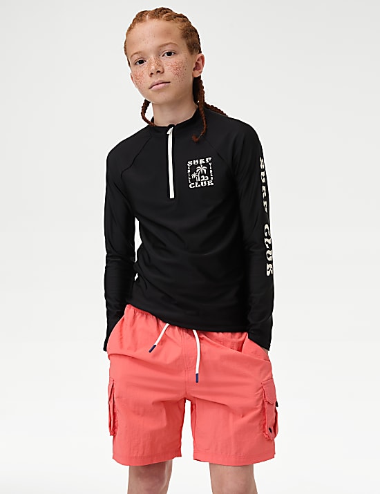 Surf Graphic Long Sleeve Rash Vest (2-16 Yrs)