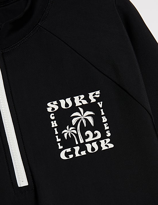 Surf Graphic Long Sleeve Rash Vest (2-16 Yrs)