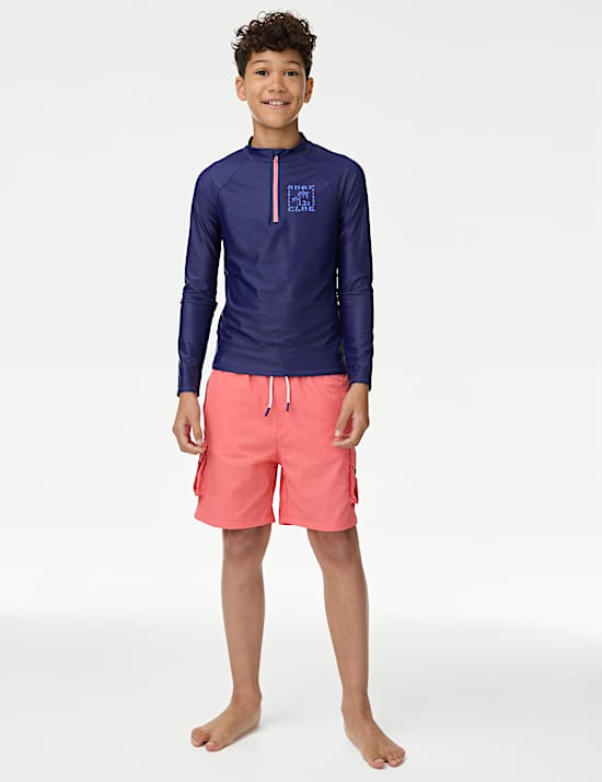 Graphic Long Sleeve Rash Vest (2-16 Yrs)