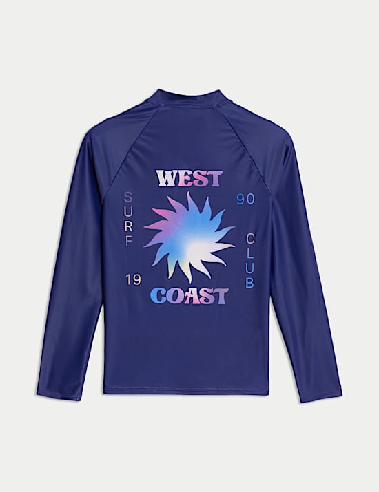 Graphic Long Sleeve Rash Vest (2-16 Yrs)