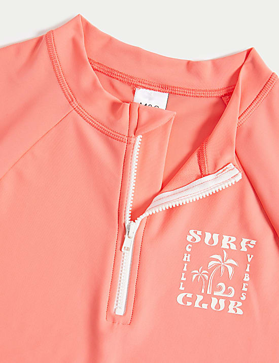 Quarter Zip Rash Vest (2-16 Yrs)