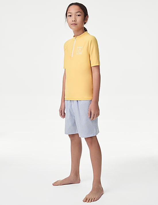 Quarter Zip Rash Vest (2-16 Yrs)