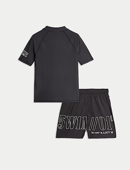 2pc Graphic Swim Set (6-16 Yrs)