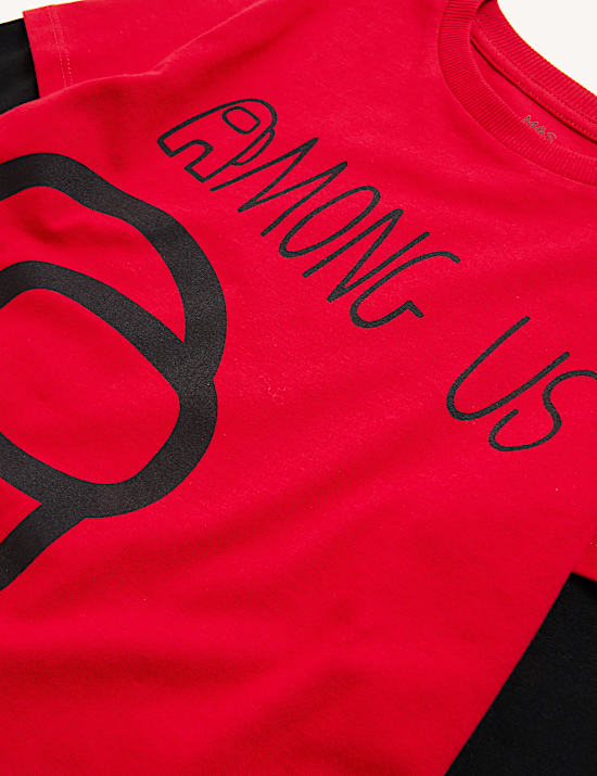 Pure Cotton Among Us™ Mock Sleeve Top (6-16 Yrs)