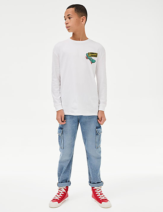 Pure Cotton SpongeBob Squarepants&trade; Top (6-16 Yrs)