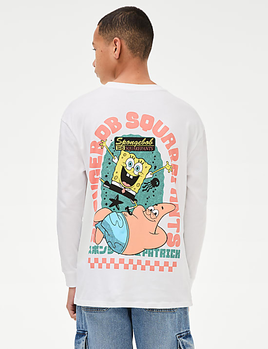Pure Cotton SpongeBob Squarepants&trade; Top (6-16 Yrs)