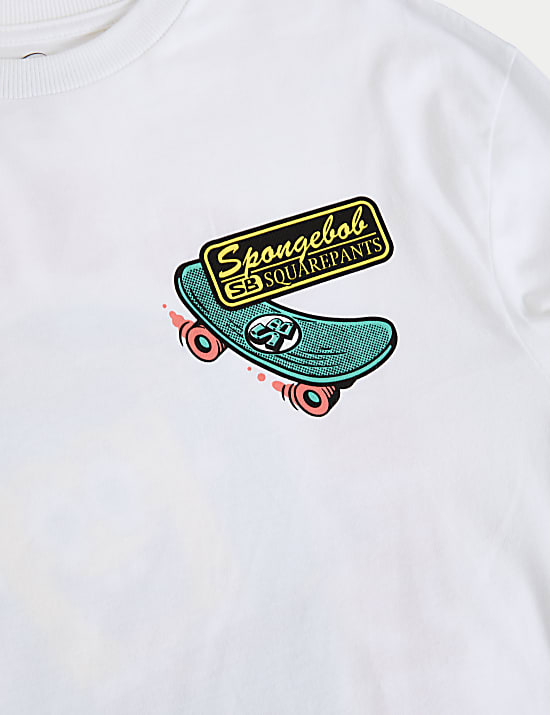 Pure Cotton SpongeBob Squarepants&trade; Top (6-16 Yrs)