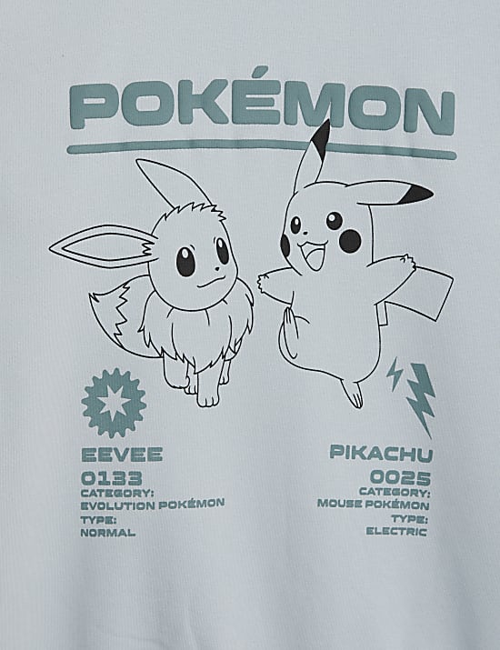 Sweat en coton à motif Pokemon™ (du 6 au 16 ans)