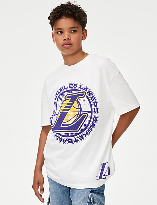 T-shirt 100&nbsp;% coton &agrave; motif NBA LA Lakers (du 6 au 16&nbsp;ans)