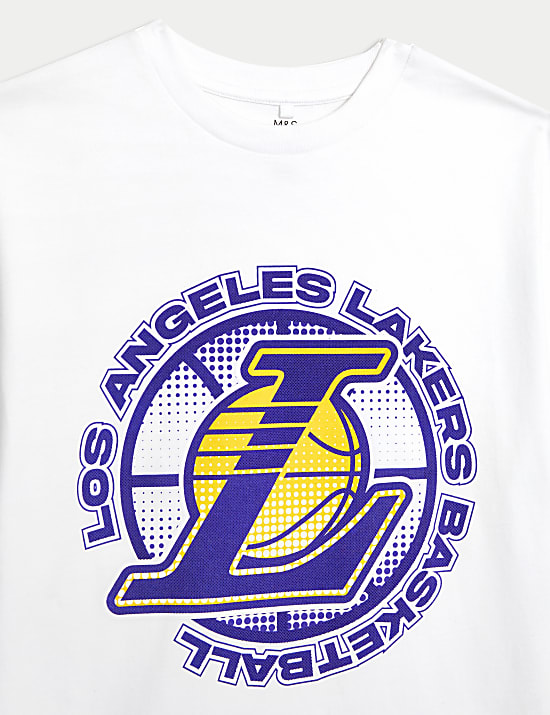 T-shirt 100&nbsp;% coton &agrave; motif NBA LA Lakers (du 6 au 16&nbsp;ans)