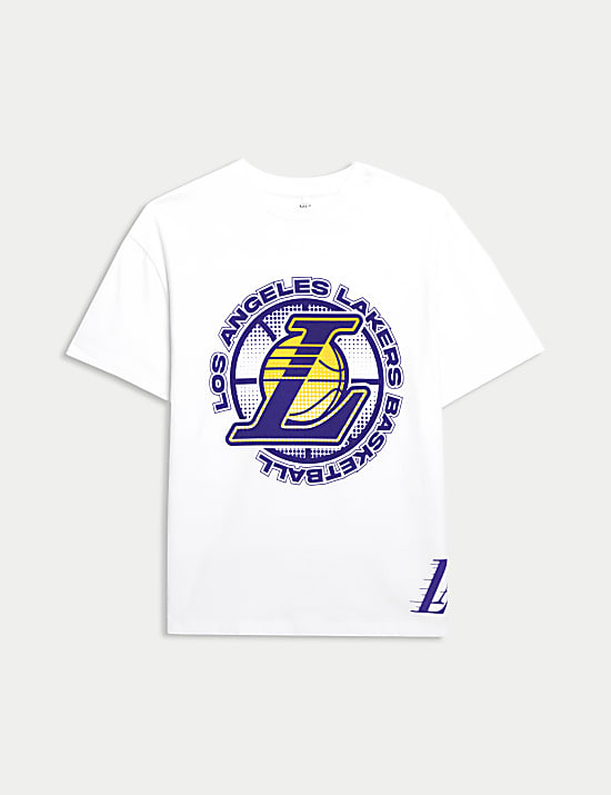 T-shirt 100&nbsp;% coton &agrave; motif NBA LA Lakers (du 6 au 16&nbsp;ans)