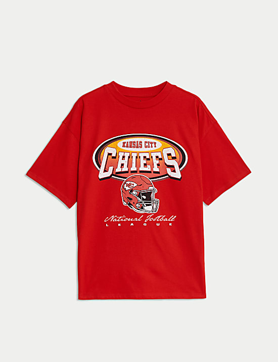 Pure Cotton NFL Chiefs T-Shirt (6-16 Yrs)