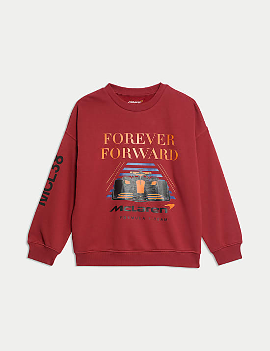Mikina s grafikou McLaren a s vysok&yacute;m pod&iacute;lem bavlny (6&ndash;16 let)