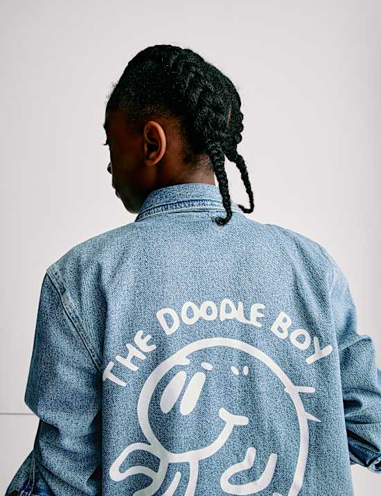 The Doodle Boy Graffiti Denim Jacket (2-16 Yrs)