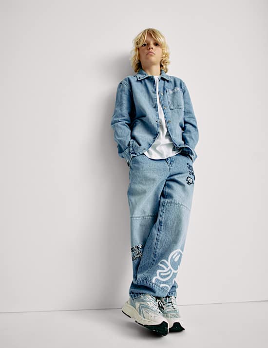 The Doodle Boy Graffiti Denim Jacket (2-16 Yrs)