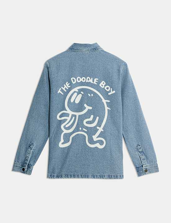 The Doodle Boy Graffiti Denim Jacket (2-16 Yrs)