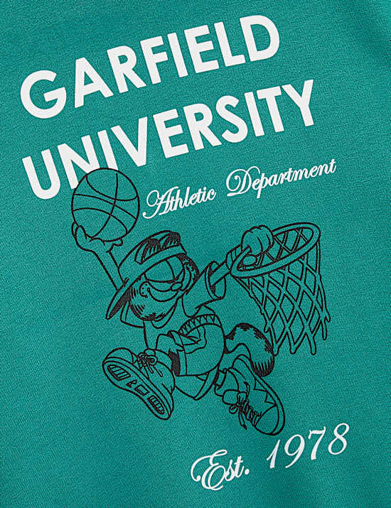 Cotton Rich Garfield Graphic Sweatshirt (6-16 Yrs)