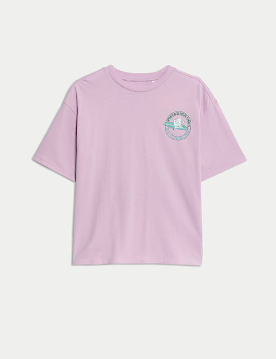 Pure Cotton SpongeBob SquarePants&trade; Graphic T-Shirt (6-16 Yrs)