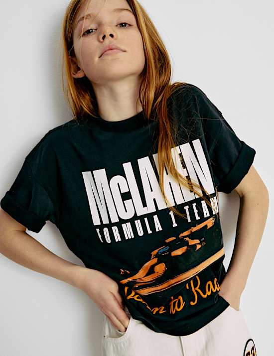 Pure Cotton McLaren F1 Team T-Shirt (2-16 Yrs)