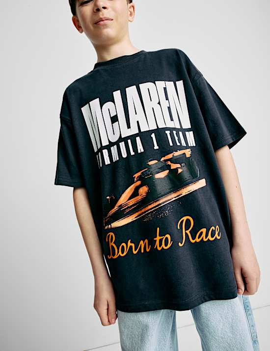 Pure Cotton McLaren F1 Team T-Shirt (2-16 Yrs)
