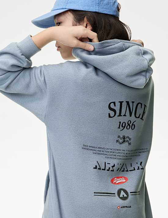 Cotton Rich Airwalk Graphic Hoodie (6-16 Yrs)