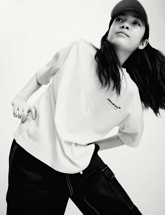 Pure Cotton McLaren F1 Team  T-Shirt (2-16 Yrs)