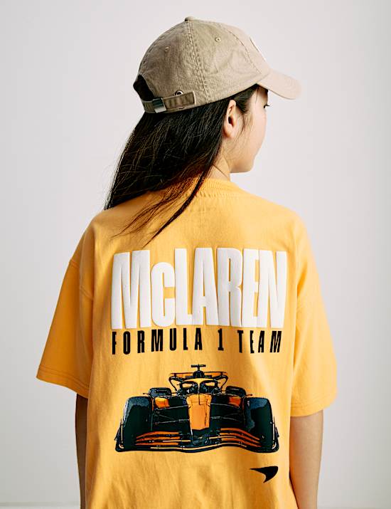 Pure Cotton McLaren F1 Team  T-Shirt (2-16 Yrs)