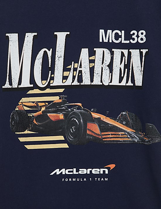 Pure Cotton McLaren Graphic T-Shirt (6-16 Yrs)
