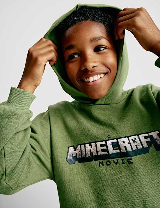Cotton Rich Minecraft&trade; Hoodie (8-16 Yrs)