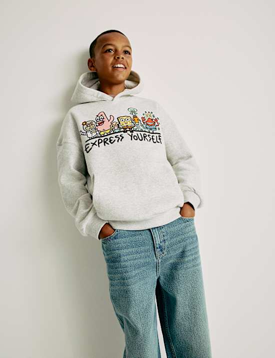 Doodle Boy™ x SpongeBob SquarePants™ Graphic Hoodie (4-16 Yrs)