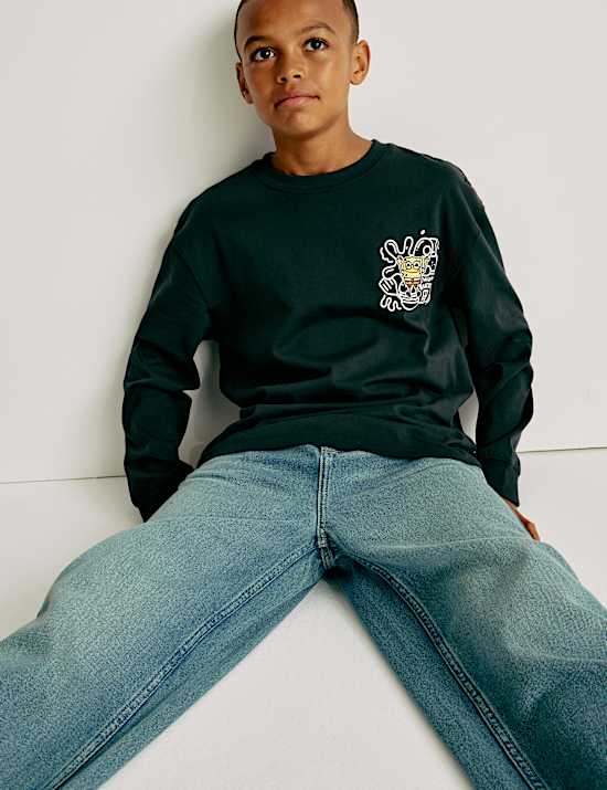 Doodle Boy™ x SpongeBob SquarePants™ Langarmoberteil (2–16 J.)