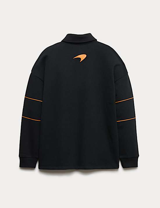 חולצת רוגבי ™McLaren מבד עשיר בכותנה (2-‏16 שנים)