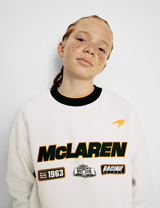 Pure Cotton McLaren F1 Team Sweatshirt (2-16 Yrs)