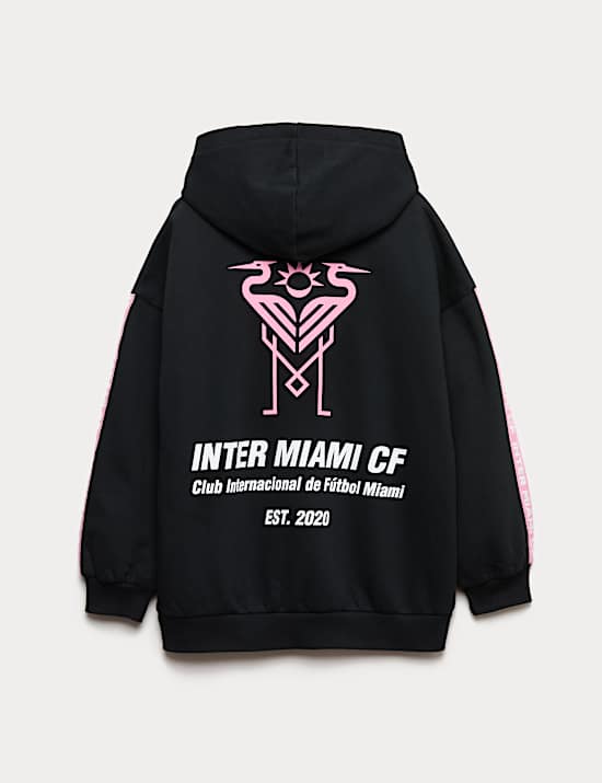 Cotton Rich Inter Miami Graphic Hoodie (6-16 Yrs)