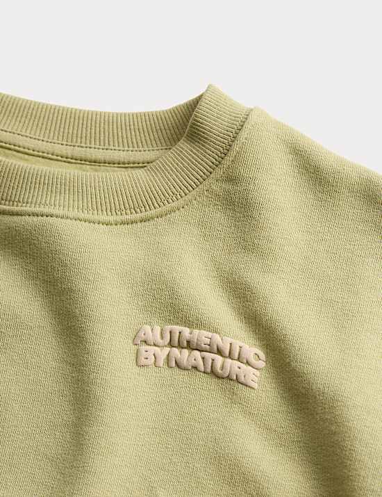 Cotton Rich Graphic Sweatshirt (2-8 Yrs)