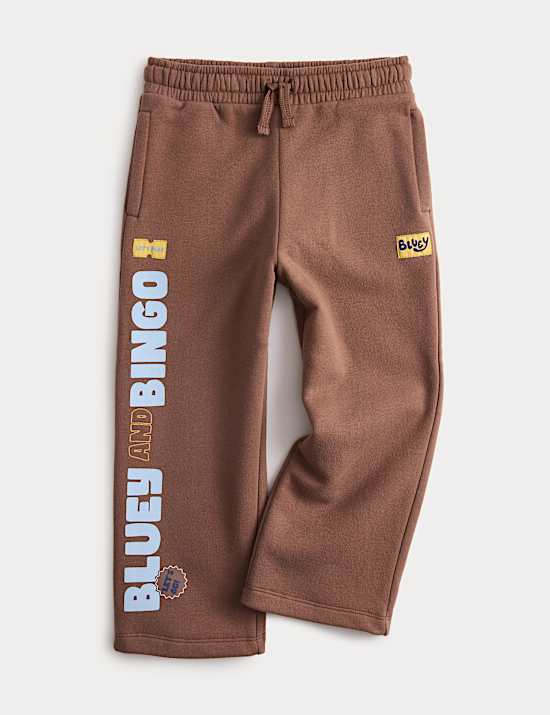 Straight Leg Cotton Rich Bluey&trade; Joggers (2-8 Yrs)