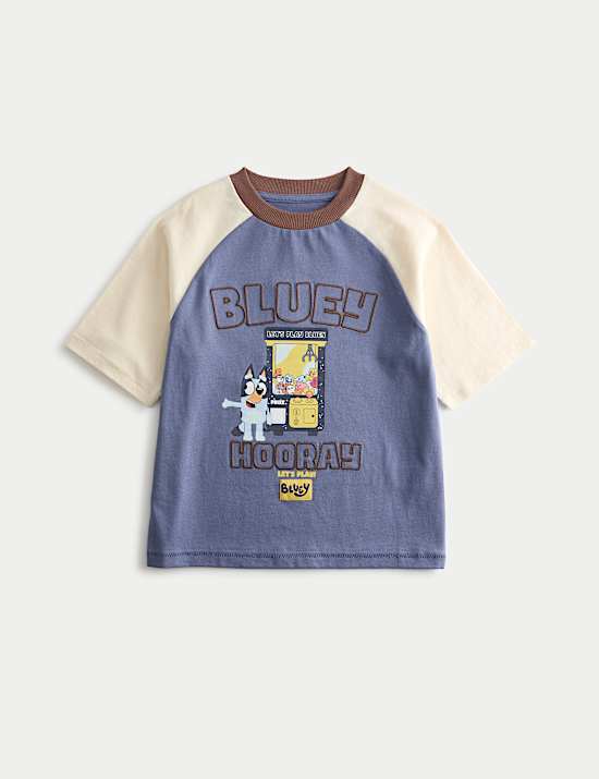T-Shirt aus reiner Baumwolle mit Bluey&trade;-Motiv (2&ndash;8 Jahre)