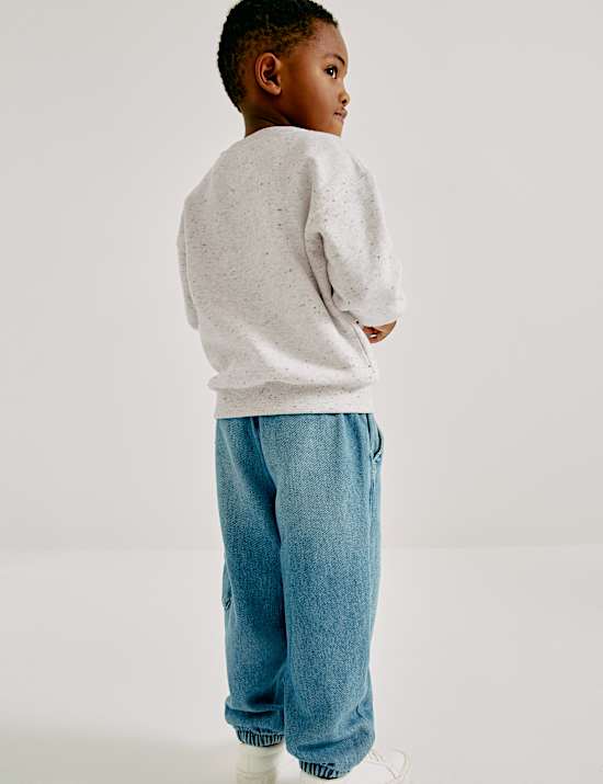 Cotton Rich Embroidered Sweatshirt (2-8 Yrs)